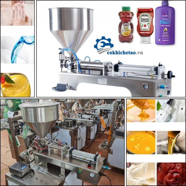 Máy chiết rót bán tự động – Cung cấp máy chiết 1 vòi chất lượng tốt